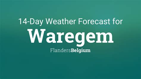 weer waregem 14 dagen|Waregem, Belgium 14 day weather forecast